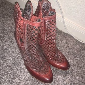 Red Freebird Booties